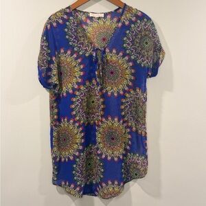 No Brand‎ Women’s Vibrant Mandala Print Blue Swim Coverup Size S/M